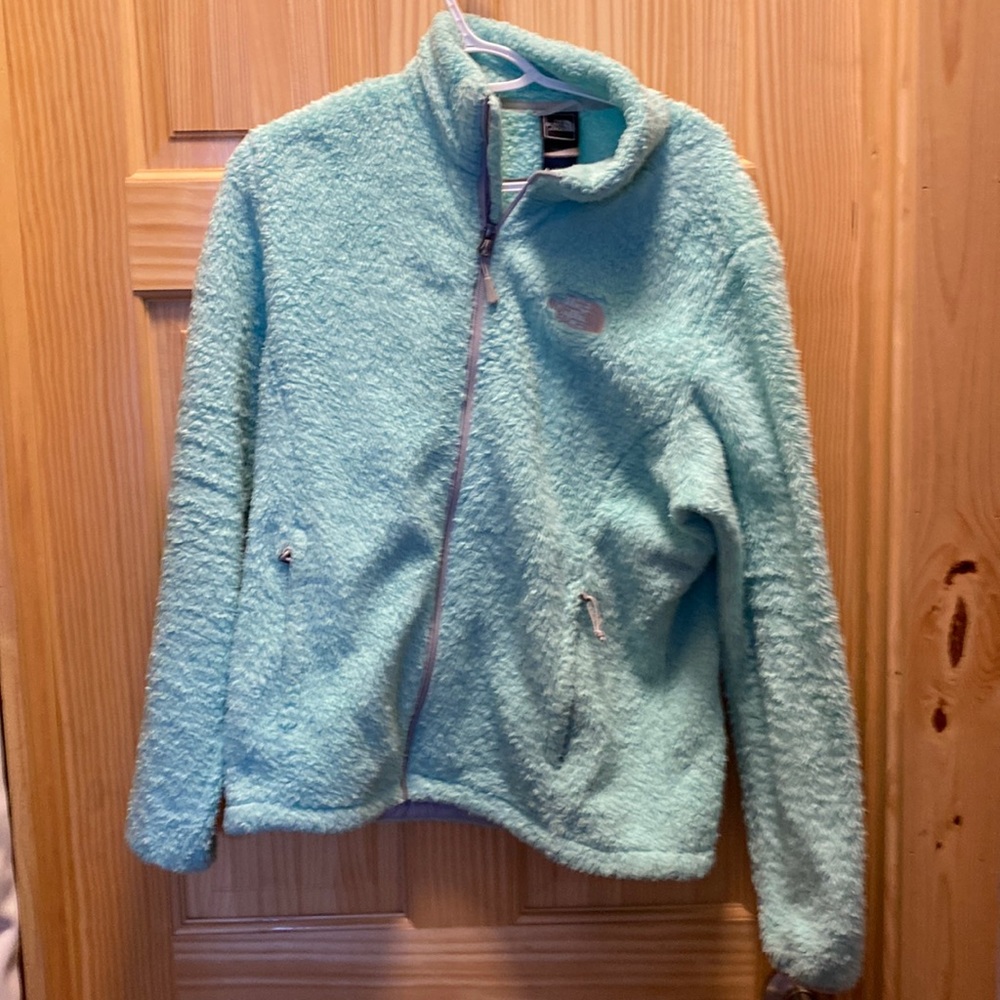 North Face fuzzy jacket